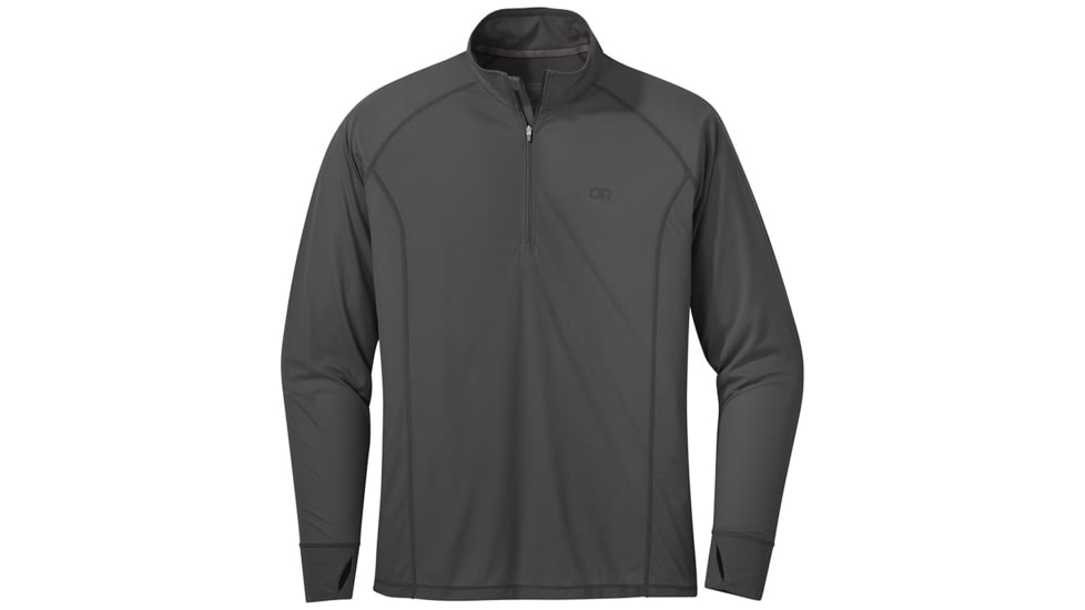 Outdoor Research Echo Quarter Zip - Mens, Storm, Small, 2692071288006