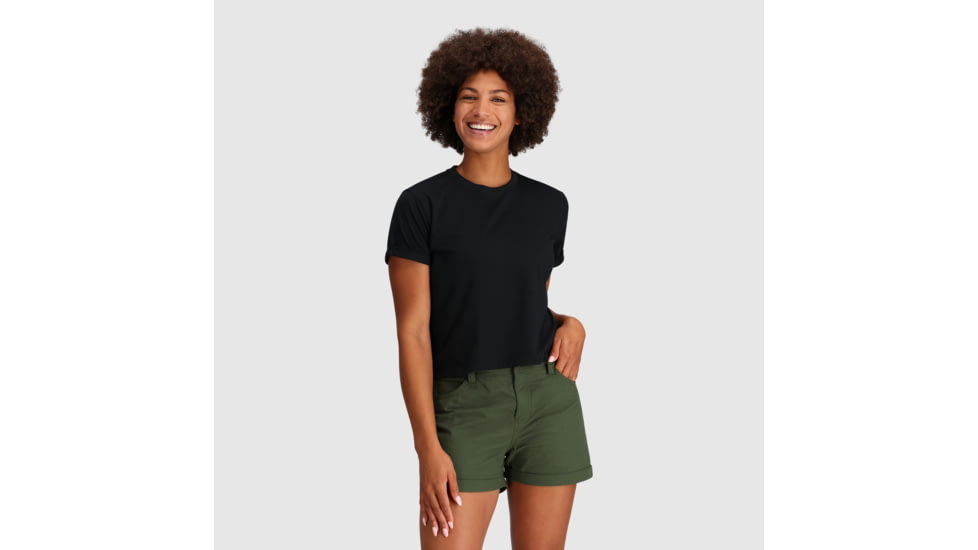 Outdoor Research Essential Boxy Tee - Womens, Black, XL, 3002620001009