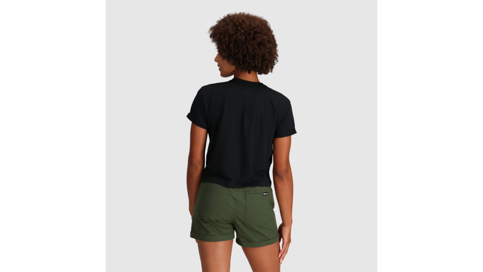 Outdoor Research Essential Boxy Tee - Womens, Black, XL, 3002620001009
