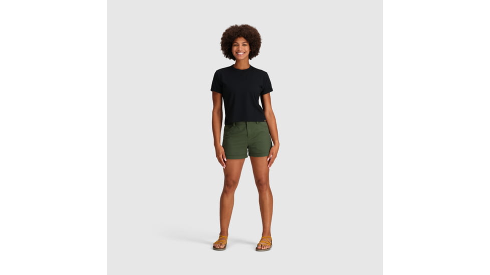 Outdoor Research Essential Boxy Tee - Womens, Black, XL, 3002620001009