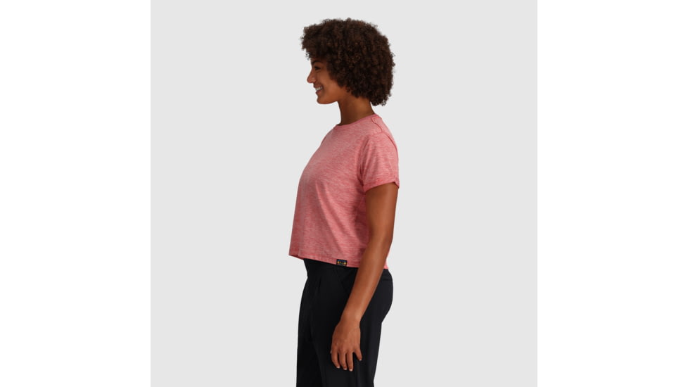 Outdoor Research Essential Boxy Tee - Womens, Rhubarb Heather, XL, 3002622408009