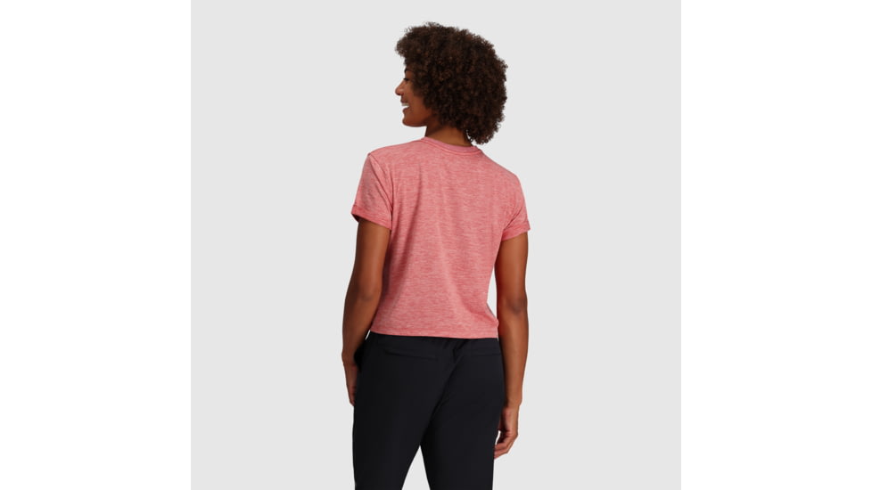 Outdoor Research Essential Boxy Tee - Womens, Rhubarb Heather, XL, 3002622408009