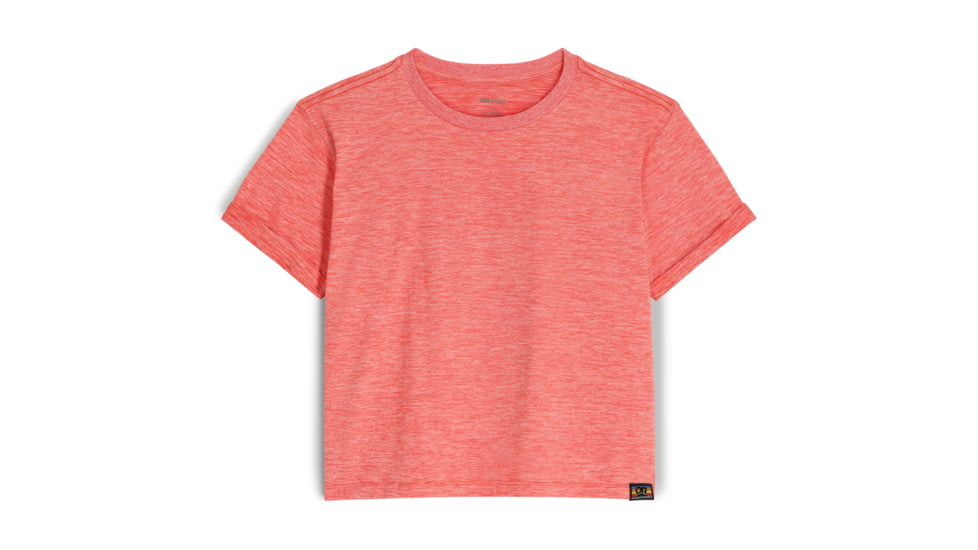 Outdoor Research Essential Boxy Tee - Womens, Rhubarb Heather, XL, 3002622408009