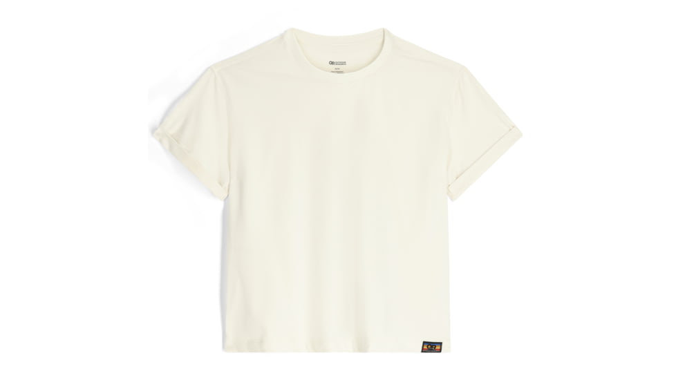 Outdoor Research Essential Boxy Tee - Womens, Snow, XL, 3002622033009