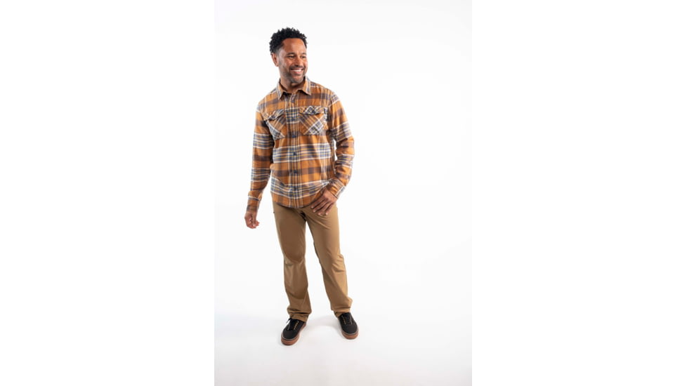 Outdoor Research Feedback Light Flannel Shirt - Mens, Bronze, Extra Large, 3001242442009