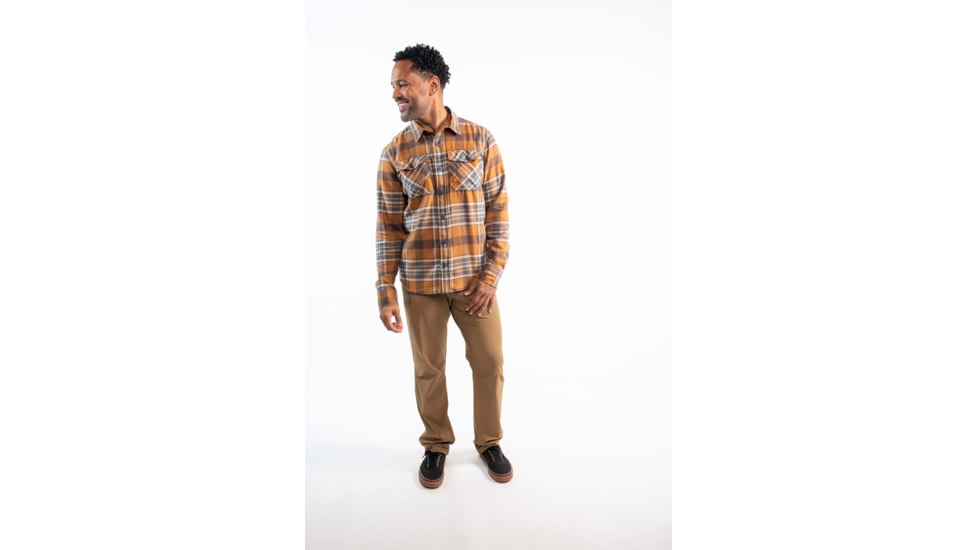 Outdoor Research Feedback Light Flannel Shirt - Mens, Bronze, Extra Large, 3001242442009