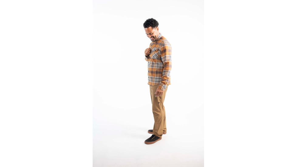 Outdoor Research Feedback Light Flannel Shirt - Mens, Bronze, Extra Large, 3001242442009