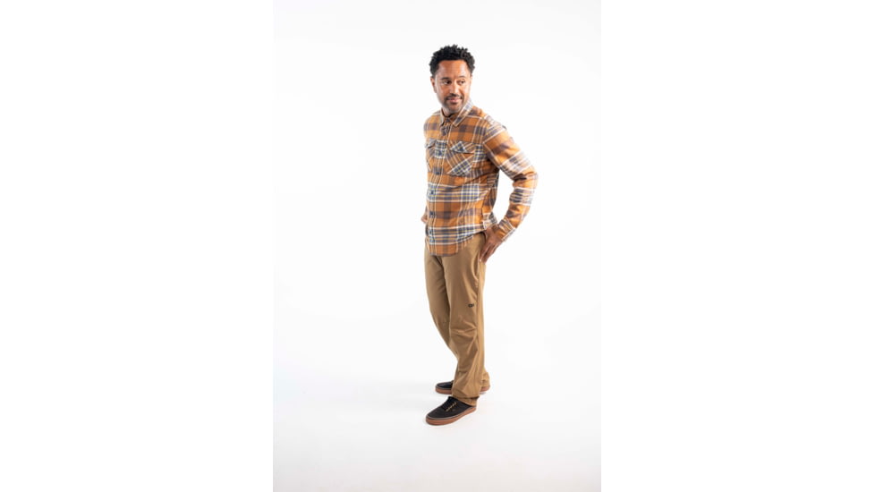 Outdoor Research Feedback Light Flannel Shirt - Mens, Bronze, Extra Large, 3001242442009