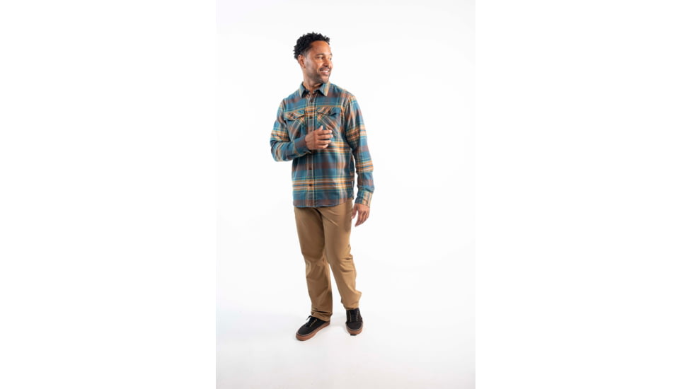 Outdoor Research Feedback Light Flannel Shirt - Mens, Harbor, Medium, 3001242447007