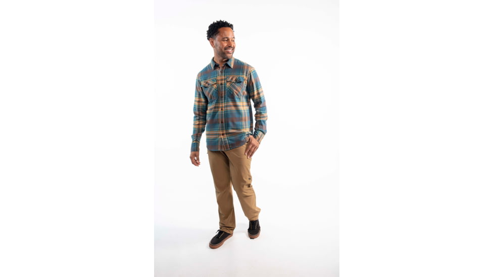 Outdoor Research Feedback Light Flannel Shirt - Mens, Harbor, Medium, 3001242447007