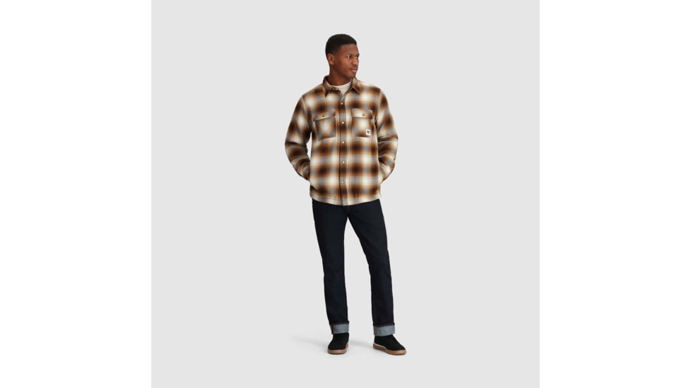 Outdoor Research Feedback Shirt Jacket - Mens, Bronze, 2XL, 3005122442010