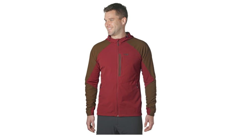 Outdoor Research Ferrosi Hooded Jacket - Mens, Burnt Orange, Small, 2500940551006