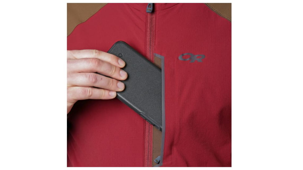 Outdoor Research Ferrosi Hooded Jacket - Mens, Burnt Orange, Small, 2500940551006