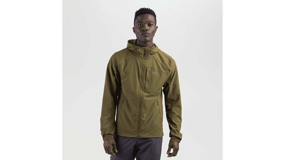 Outdoor Research Ferrosi Hoodie - Mens, Loden, Large, 2691711943008