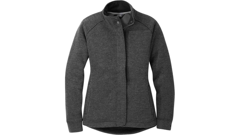 Outdoor Research Flurry Full Zip Jacket - Womens, Charcoal, Medium, 2776130890007