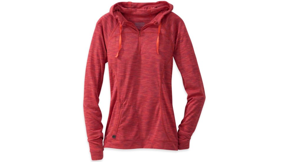 Outdoor Research Flyway Zip Hoody - Womens-Adobe/Bahama-Large