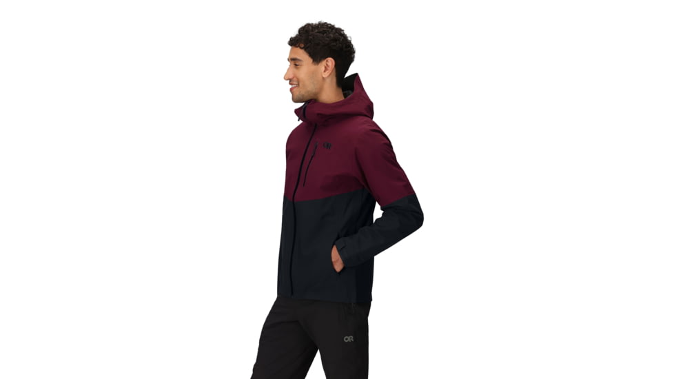 Outdoor Research Foray 3L Jacket - Mens, Winterberry/Black, Small, 3220882942006