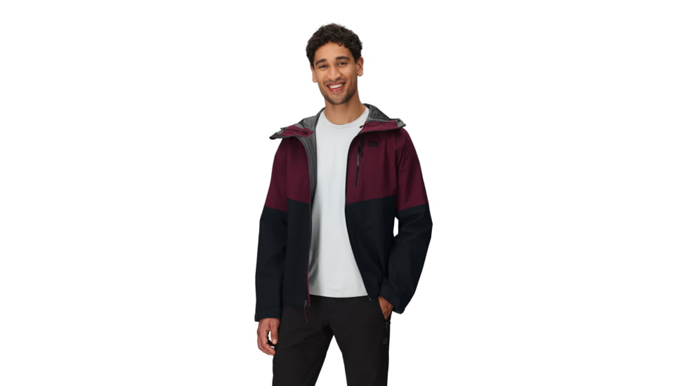 Outdoor Research Foray 3L Jacket - Mens, Winterberry/Black, Small, 3220882942006