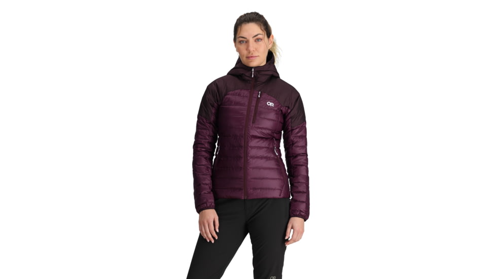 Outdoor Research Helium Down Hoodie - Womens, Amethyst, Medium, 2775910307007