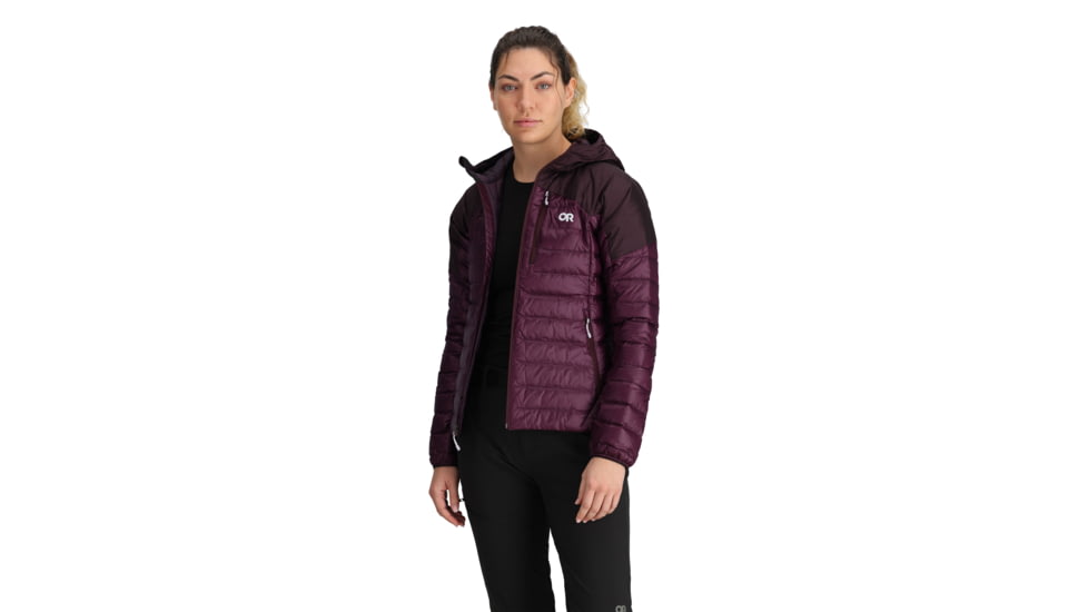Outdoor Research Helium Down Hoodie - Womens, Amethyst, Medium, 2775910307007