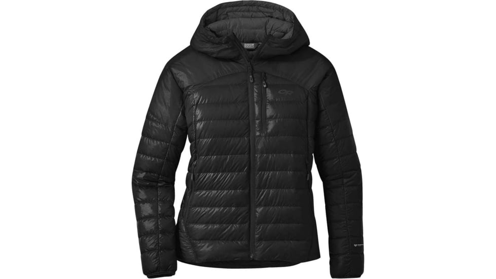 Outdoor Research Helium Down Hoodie - Womens, Black, Extra Small, 2775910001005