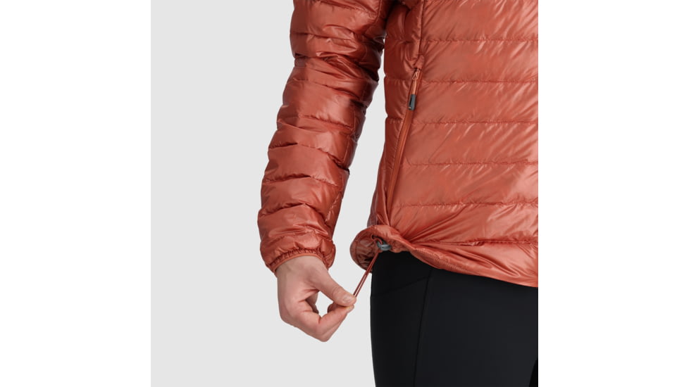 Outdoor Research Helium Down Hoodie - Womens, Cinnamon/Brick, Extra Small, 2775912528005
