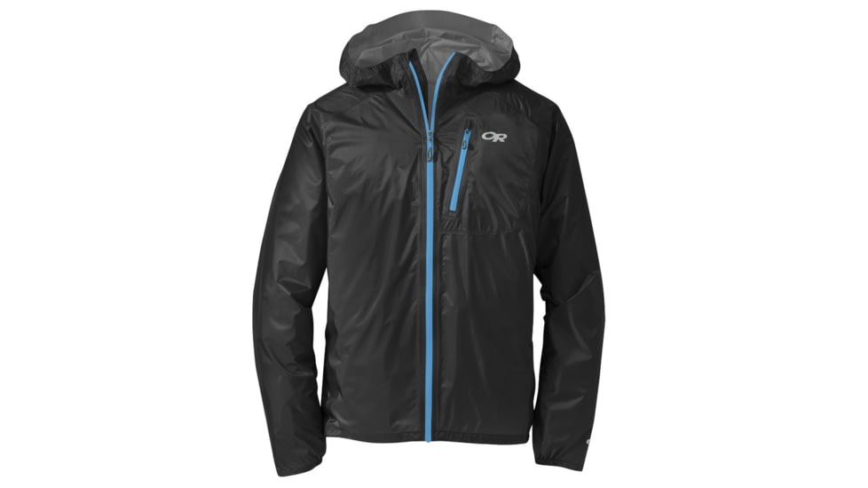Outdoor Research Helium II Jacket, Black/Hydro, XXL, 242969-black/hydro-XXL