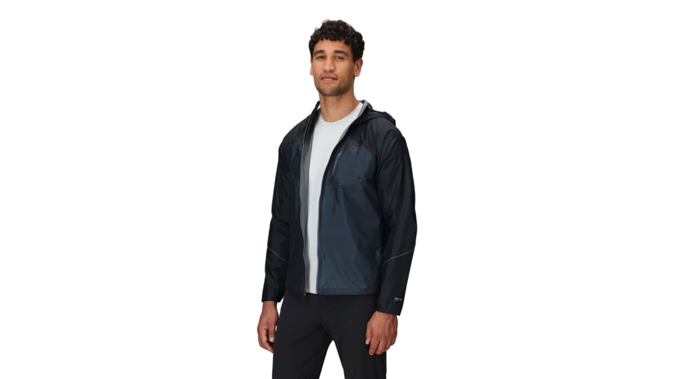 Outdoor Research Helium Rain Jacket - Mens, Atlantic, Medium, 3224020252007