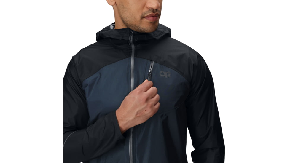 Outdoor Research Helium Rain Jacket - Mens, Atlantic, Medium, 3224020252007