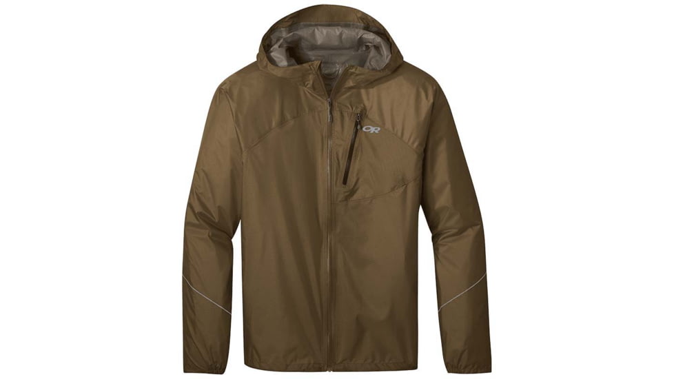 Outdoor Research Helium Rain Jacket - Mens, Coyote, Medium, 2753860014007