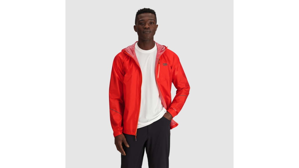 Outdoor Research Helium Rain Jacket - Mens, Spice, Medium, 3224022448007