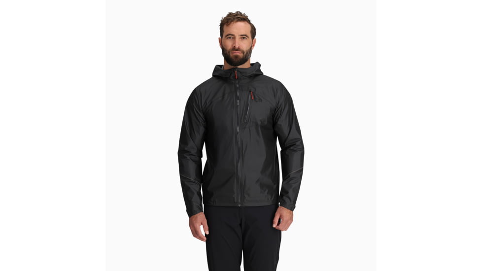 Outdoor Research Helium Rain Jacket - Mens, Storm, Medium, 3224021288007