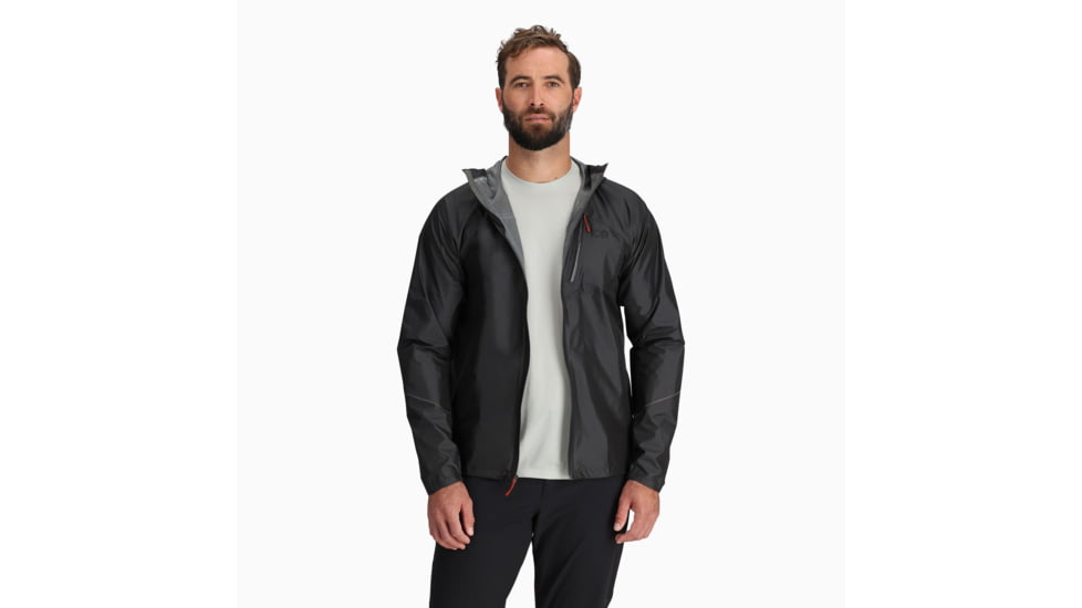 Outdoor Research Helium Rain Jacket - Mens, Storm, Medium, 3224021288007