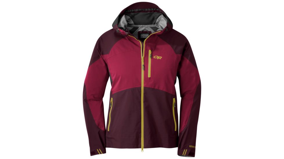 Outdoor Research Hemispheres GORE-TEX Jacket - Women's, Small, Cacao/Beet, 2680921592006