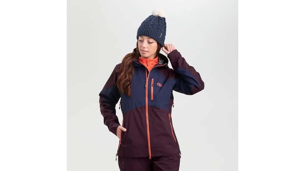 Outdoor Research Hemispheres GORE-TEX Jacket - Women's, Extra Small, Elk/Naval Blue, 2680922053005