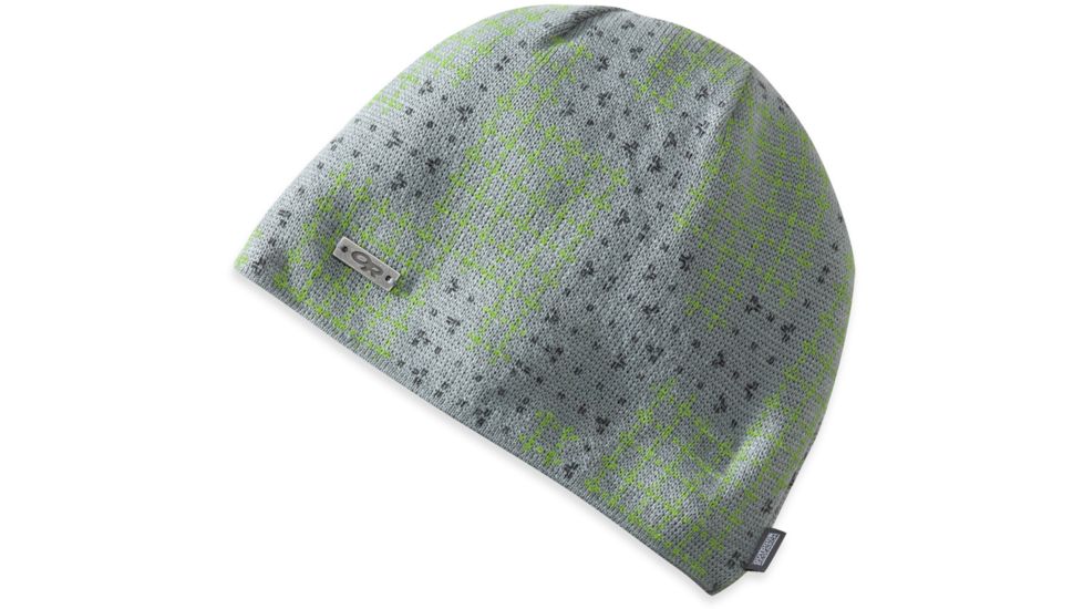 Outdoor Research Igneo Facemask Beanie - Men's-Pewter/Lemongrass Print