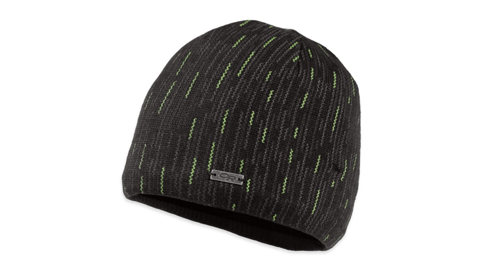 Outdoor Research Igneo Facemask Beanie - Mens-Pewter/Lemongrass