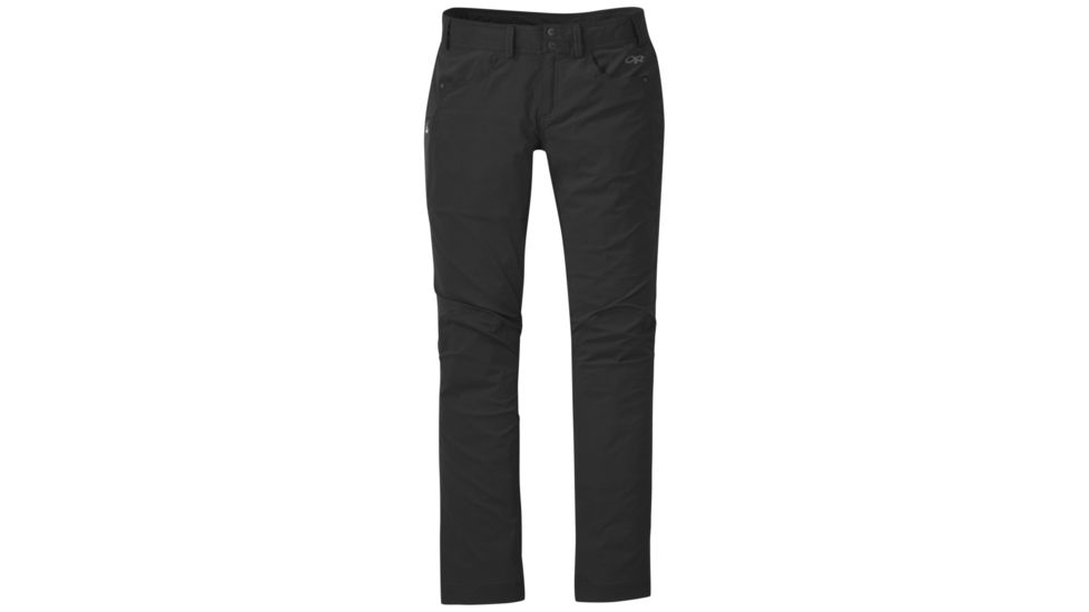 Outdoor Research Kickstep Roll Up Pants - Womens, Black, 6, Regular Inseam, 2681490001295