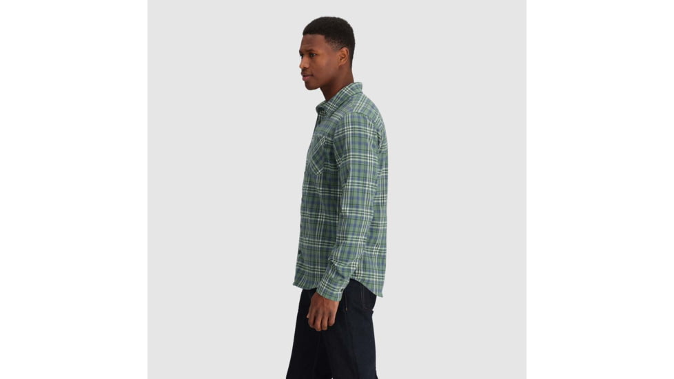 Outdoor Research Kulshan Flannel Shirt - Mens, Balsam, Medium, 3000910765007