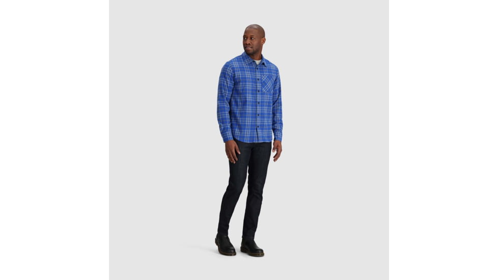 Outdoor Research Kulshan Flannel Shirt - Mens, Topaz, 2XL, 3000912452010