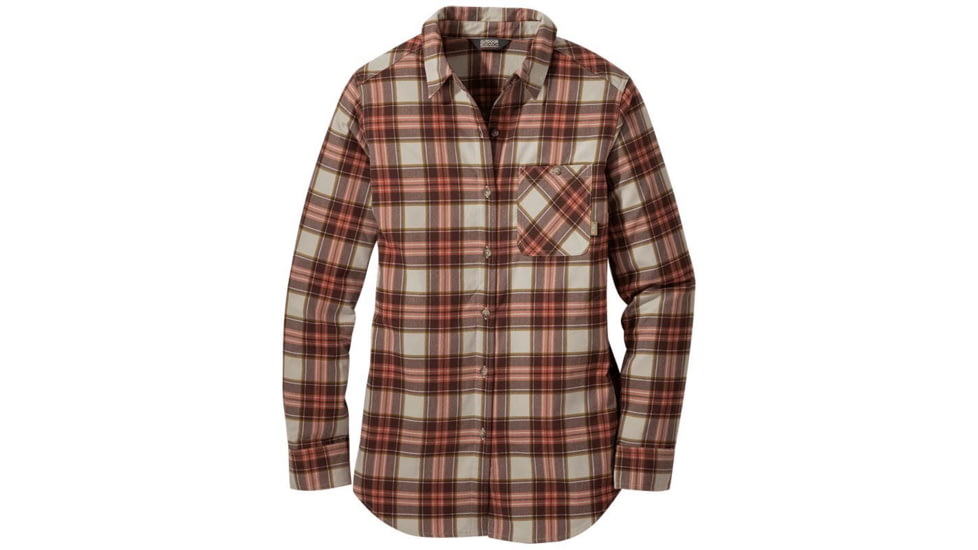 Outdoor Research Kulshan Flannel Tunic - Womens, Overcast, Extra Large, 2776111861009