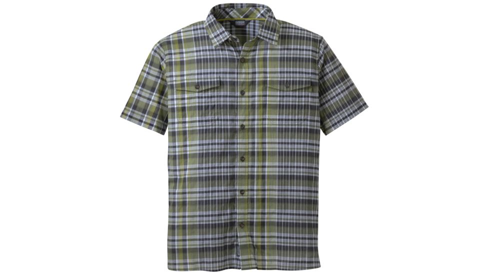 Outdoor Research Lager Short Sleeve Shirt, Mens, Fatigue, S, 264611-fatigue-S