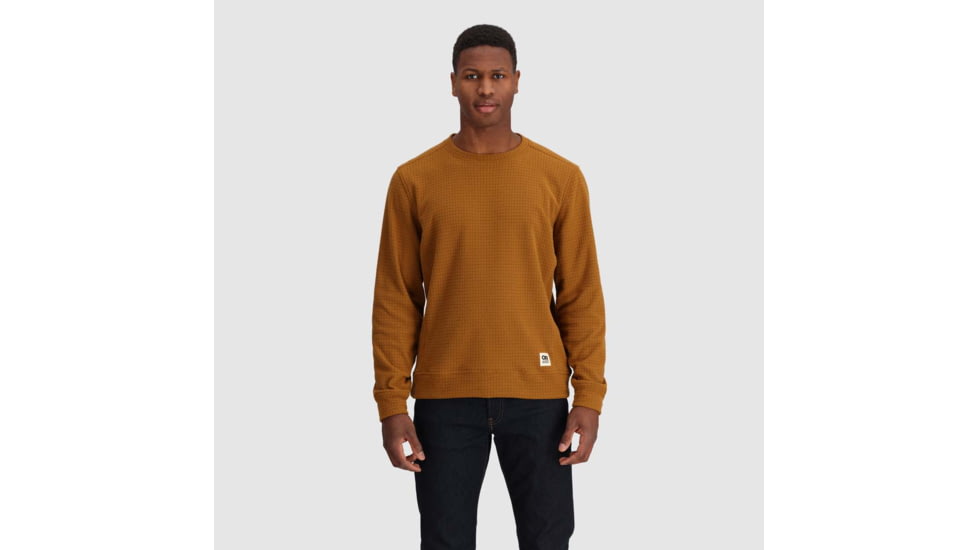 Outdoor Research Mega Trail Mix Fleece Crew - Mens, Bronze, Extra Large, 3007272442009