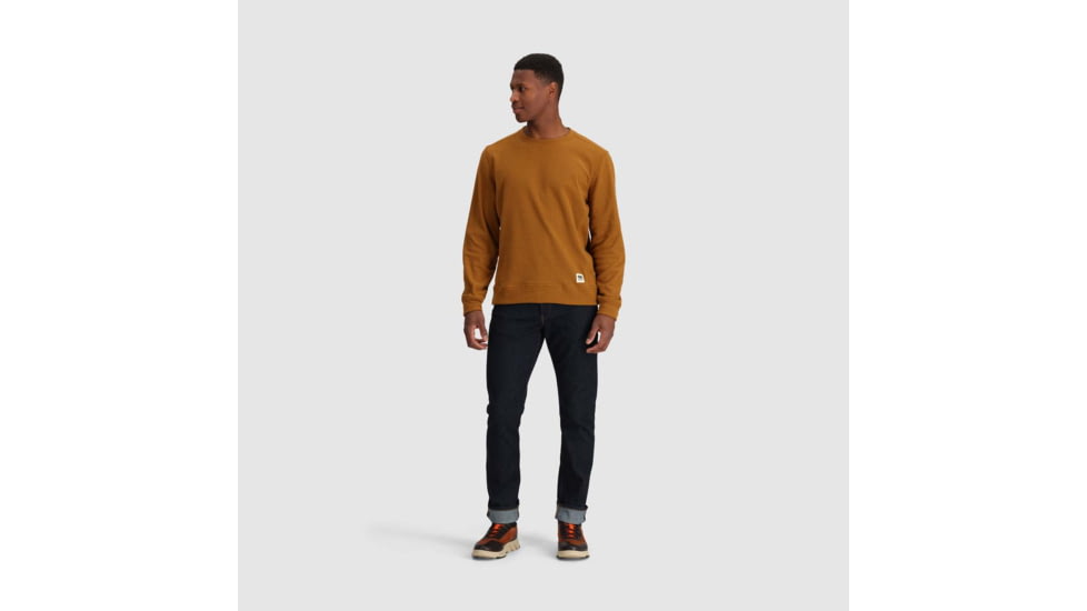Outdoor Research Mega Trail Mix Fleece Crew - Mens, Bronze, Extra Large, 3007272442009
