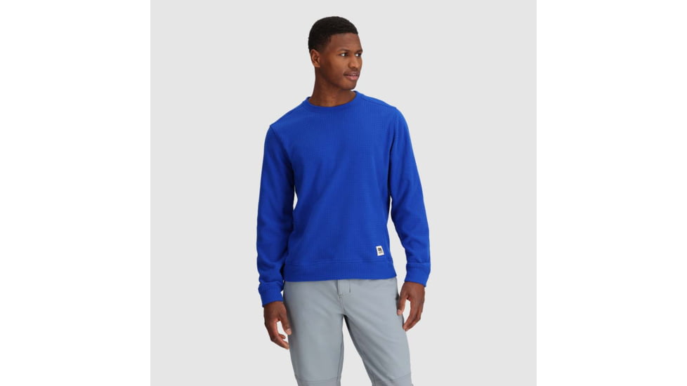 Outdoor Research Mega Trail Mix Fleece Crew - Mens, Topaz, Medium, 3007272452007