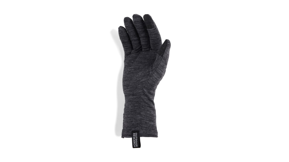 Outdoor Research Merino 150 Sensor Liners, Charcoal Heather, Large, 2832850893008