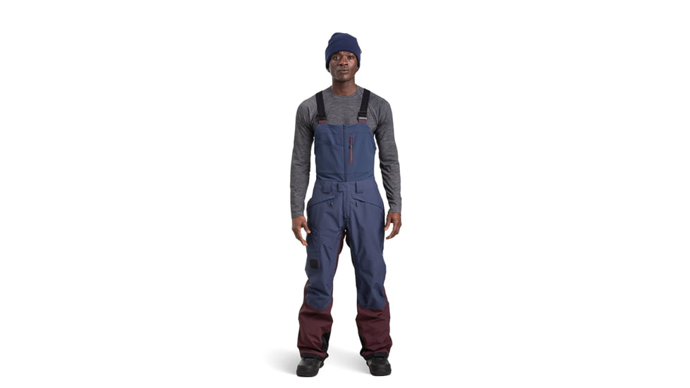 Outdoor Research MT Baker Storm Bibs - Mens, Elk/Naval Blue, Small, 2831952053006