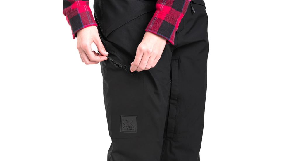 Outdoor Research MT Baker Storm Bibs - Womens, Black, Large, 2832100001008