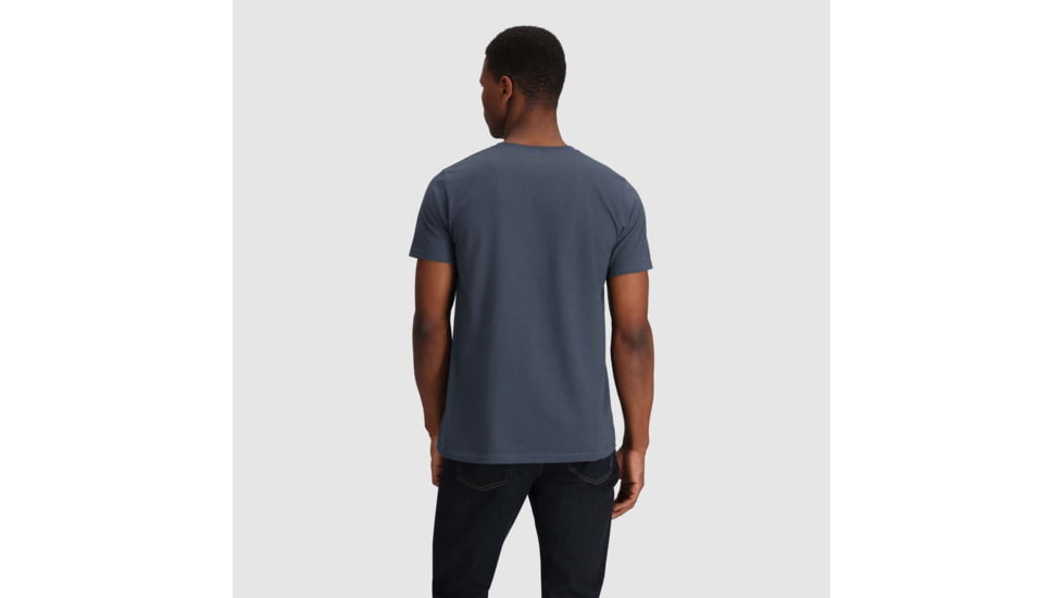 Outdoor Research OR Advocate Stripe T-Shirt, Naval Blue/Verdant, Large, 3002232621008
