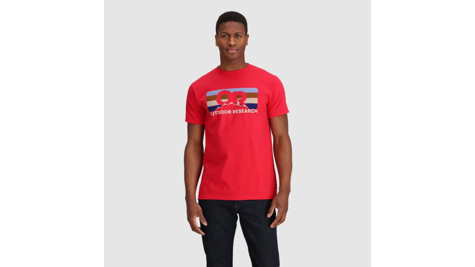Outdoor Research OR Advocate Stripe T-Shirt, Spice/Bronze, Medium, 3002232562007
